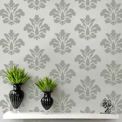 شابلون دیواری داماسک کد 509