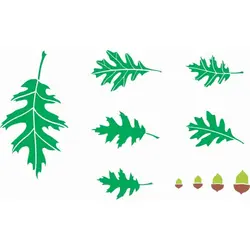 شابلون دیواری برگ کد 640