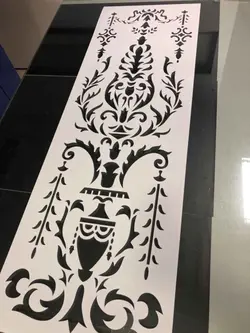 شابلون دیواری کلاسیک کد 876