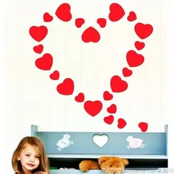 شابلون دیواری قلب 106