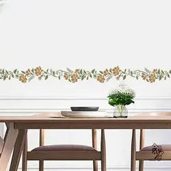 شابلون دیواری حاشیه گل کد 206