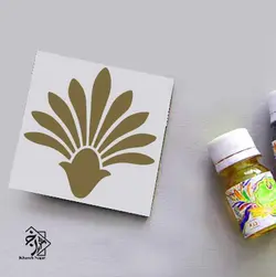 شابلون هنری طرح داماسک کد 1052