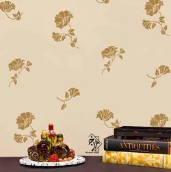 شابلون دیواری گل کد 637