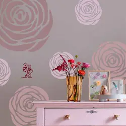 شابلون دیواری گل کد 656