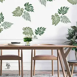 شابلون دیواری برگ کد 638