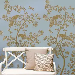 شابلون دیواری شاخه و پرنده کد 652