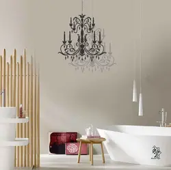 شابلون دیواری لوستر کد 414