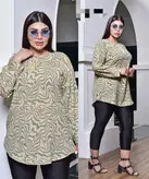 شومیز بندی، پارچه کریشه و کشسانی دارد تک سایز ۳۸