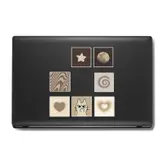 استیکر لپ تاپ و موبایل بووم طرح گربه کد ER19 مدل aethestic مجموعه 7 عددی