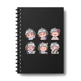 استیکر لپ تاپ و موبایل بووم طرح بچه اوپراتور مدل Cool کد MM86 مجموعه 6 عددی