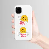 استیکر لپ تاپ و موبایل بووم طرح ایموجی کد 1029 مدل good job مجموعه 4 عددی