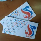 استیکر لپ تاپ و موبایل بووم طرح حروف انگلیسی مدل A کد N24