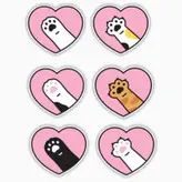 استیکر لپ تاپ و موبایل بووم طرح پنجه گربه کد 212 مدل Paw مجموعه 6 عددی