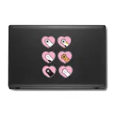 استیکر لپ تاپ و موبایل بووم طرح پنجه گربه کد 212 مدل Paw مجموعه 6 عددی