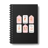 استیکر لپ تاپ و موبایل بووم طرح نشان مدل Good Day کد MD2 مجموعه 6 عددی