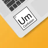 استیکر لپ تاپ و موبایل بووم طرح سردرگمی کد 131