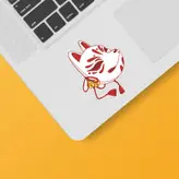 استیکر لپ تاپ و موبایل بووم طرح نقاب روباه کد MM53
