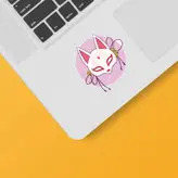 استیکر لپ تاپ و موبایل بووم طرح نقاب روباه کد MM54