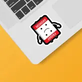 استیکر لپ تاپ و موبایل بووم طرح تقویم گوگولی کد 168