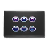 استیکر لپ تاپ و موبایل بووم طرح ربات مدل Emoticon کد MR139 مجموعه 6 عددی