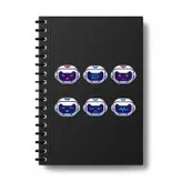 استیکر لپ تاپ و موبایل بووم طرح ربات مدل Emoticon کد MR139 مجموعه 6 عددی