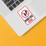 استیکر لپ تاپ و موبایل بووم طرح Drama Free کد CP43