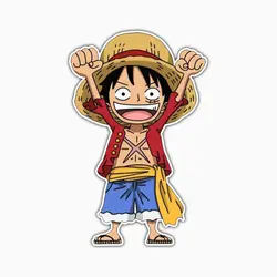 استیکر لپ تاپ و موبایل بووم طرح Anime One Piece مدل Luffy Dono کد TR124