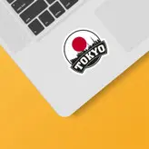 استیکر لپ تاپ و موبایل بووم طرح Tokyo کد PS45