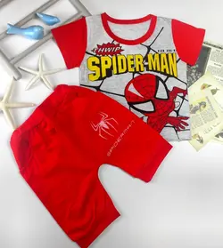 تیشرت و شلوارک مرد عنکبوتی