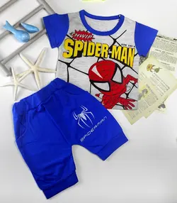 تیشرت و شلوارک مرد عنکبوتی