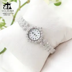ساعت نقره زنانه 925 مارک جیتیا موتور ژاپنی اصل کد 19238