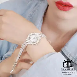 ساعت نقره زنانه مدل عقربه ای برند جیتیا عیار 925 کد 19150