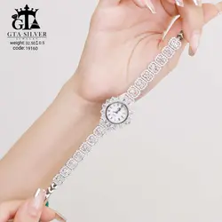 ساعت نقره امرالدکات درشت زنانه ساخت شرکت GTA کد 19160