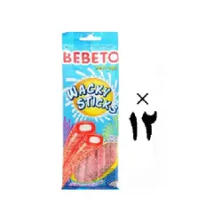 پاستیل رشته ای با طعم توت فرنگی و وانیل ببتو Bebeto