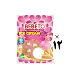 پاستیل طرح بستنی 12 عددی ببتو Bebeto