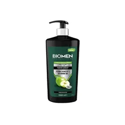 شامپو مخصوص موهای چرب حاوی سرکه سیب بیومن 1000 میل Biomen