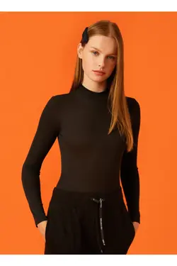 2kal68725ık بلوز یقه خدمه با تناسب معمولی پشت زنانه با جزئیات - یاری شاپ