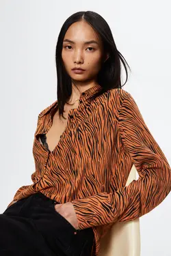 37014037 پیراهن نارنجی - یاری شاپ