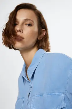 37061282 زن/دختر آبی آسمانی - یاری شاپ