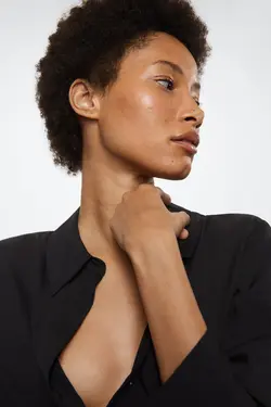 37903709 پیراهن خاکستری تیره - یاری شاپ