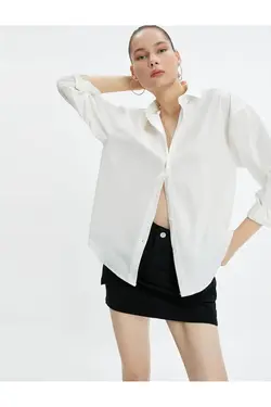 4wal60055ıw پیراهن زنانه سفید - یاری شاپ