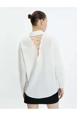 4wal60055ıw پیراهن زنانه سفید - یاری شاپ