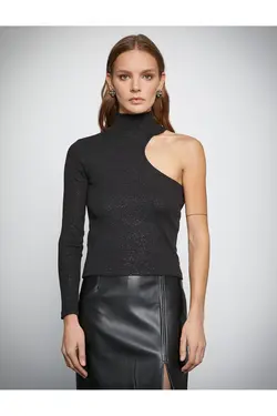 Melis Ağazat X – بلوز یقه دار با جزئیات پنجره - یاری شاپ