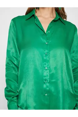 Melis Ağazat X – پیراهن ساتن آستین بلند - یاری شاپ