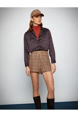 Melis Ağazat X – پیراهن ساتن آستین بلند - یاری شاپ