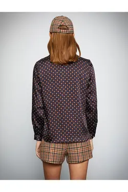 Melis Ağazat X – پیراهن ساتن آستین بلند - یاری شاپ