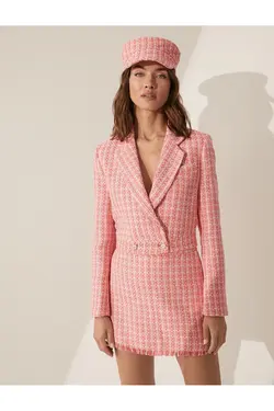 Melis Ağazat X – ژاکت تکه تکه با جزئیات - یاری شاپ