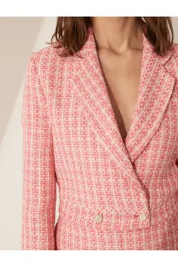 Melis Ağazat X – ژاکت تکه تکه با جزئیات - یاری شاپ