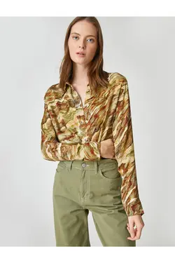 Shahika Ercümen X – پیراهن طرح دار با تم طبیعت - یاری شاپ