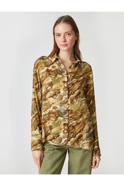 Shahika Ercümen X – پیراهن طرح دار با تم طبیعت - یاری شاپ